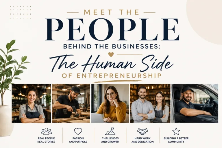 Meet the People Behind the Businesses: The Human Side of Entrepreneurship