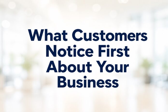 What Customers Notice First About Your Business