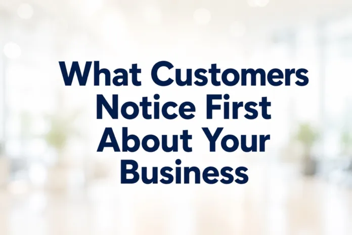 What Customers Notice First About Your Business
