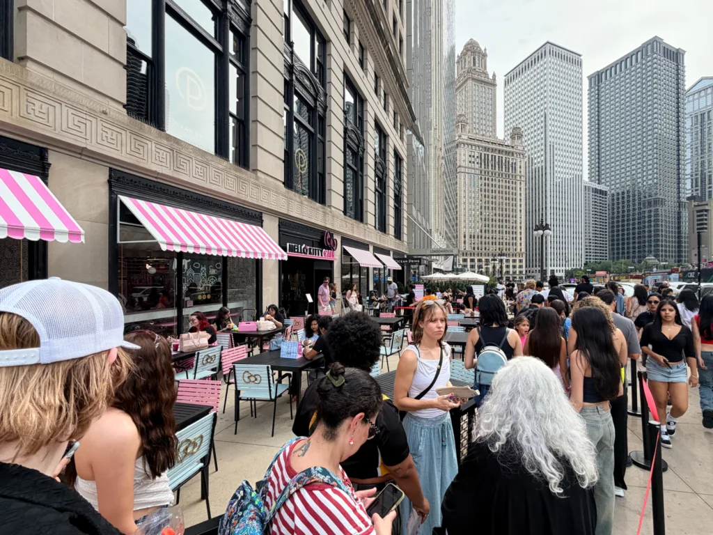 Hello Kitty Mania Continues in Downtown Chicago as Huge Lines Form Near Michigan Avenue