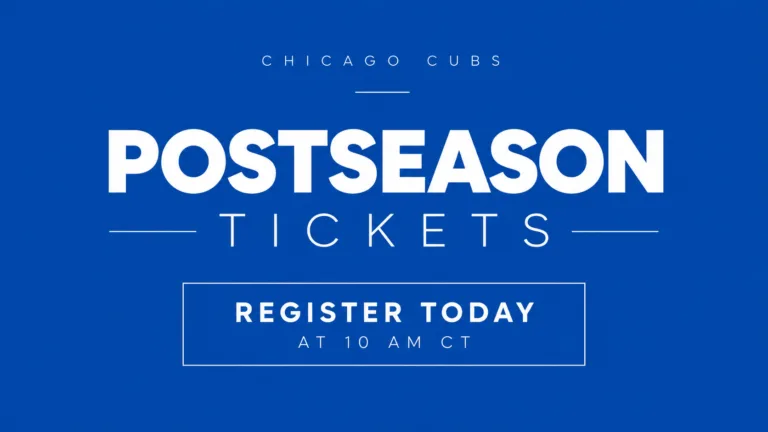 Chicago Cubs Open 2026 Postseason Presale Registration